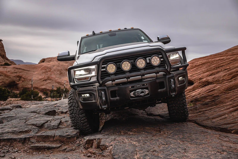 AEV Ram HD Premium Front Bumper with Brushguard and 40" Corners 2019+ - Image 2