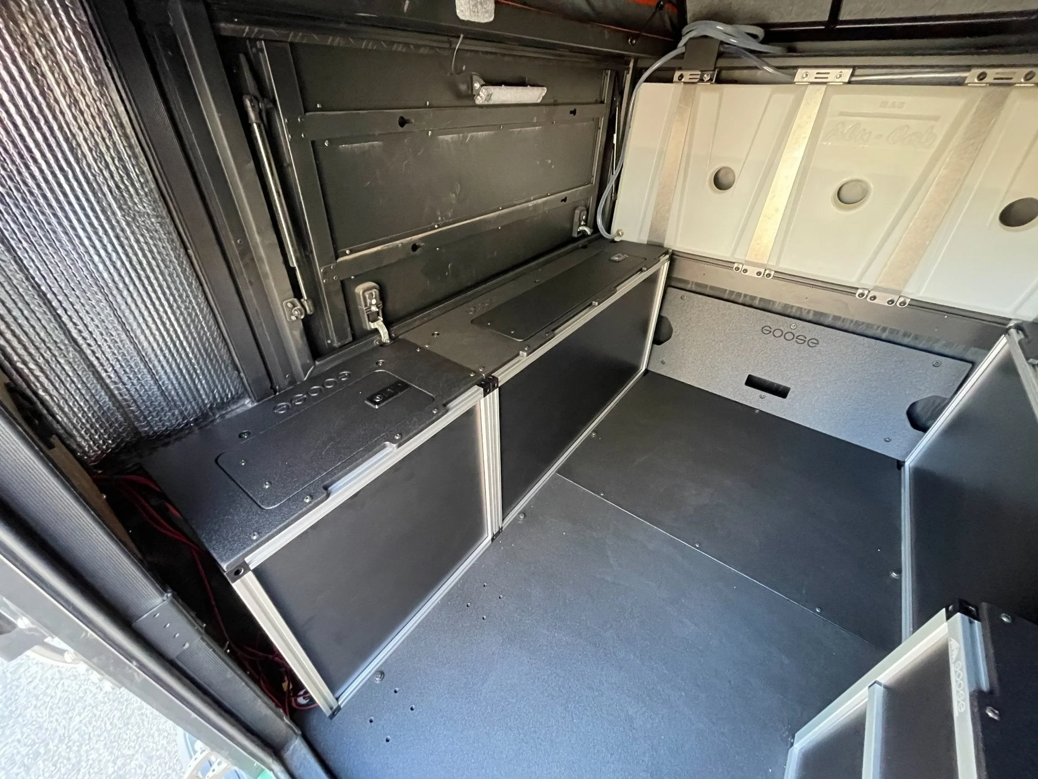 Alu-Cab Canopy Camper V2 - Toyota Tacoma 2005-2023 - Front Utility Module - 6' Bed