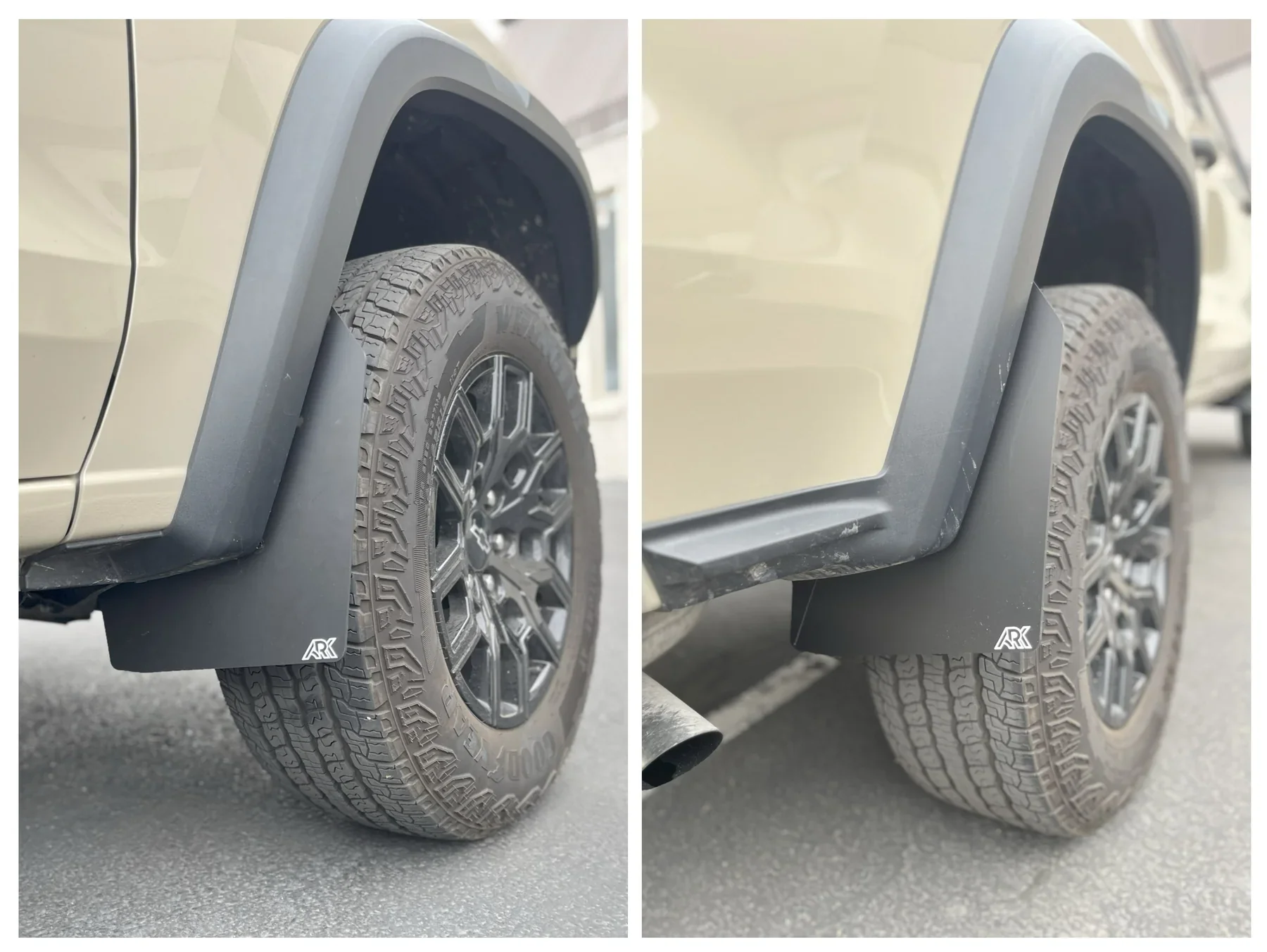 Ark 2023+ Chevrolet Colorado ZR2/Trailboss TriXPoly Mid Mud Flaps
