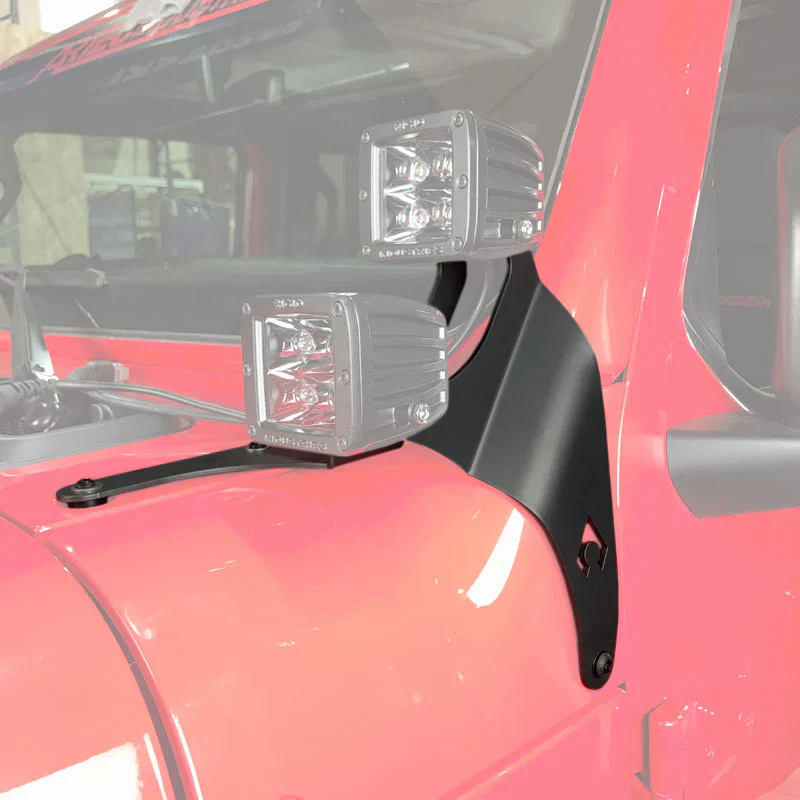 Artec Industries JL A-Pillar Dual LED Cube Light Mounts