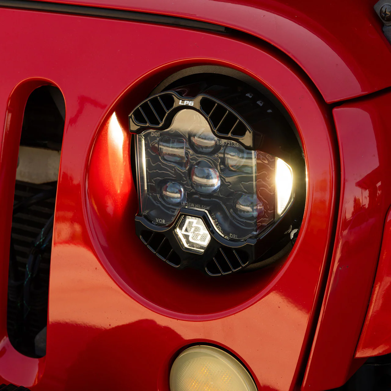 Baja Designs DOT LP6 LED Headlight Kit For Jeep Wrangler JK