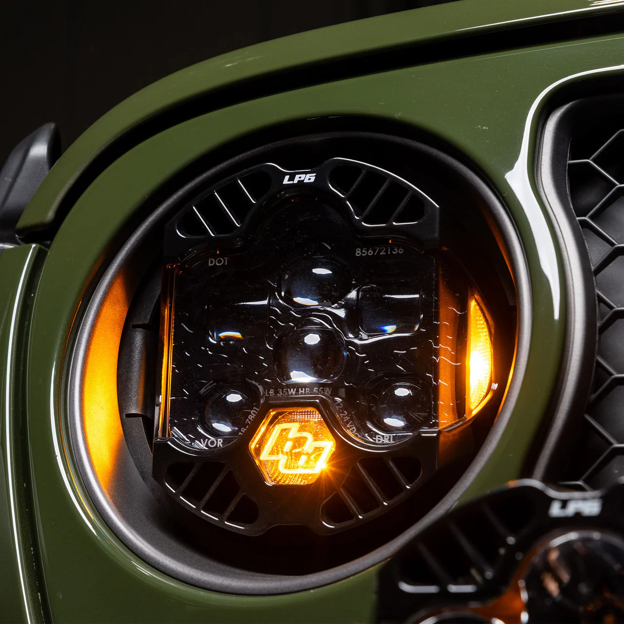 Baja Designs DOT LP6 LED Headlight Kit For Jeep Wrangler JL/Gladiator JT