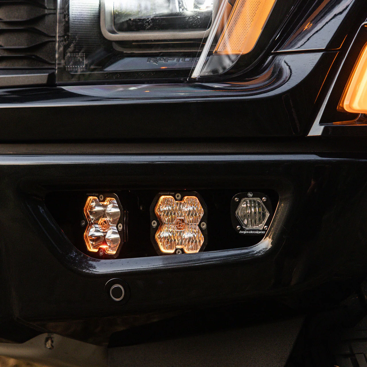 Baja Designs Squadron 2.0 Pro/S1 Fog Pocket Light Kit - Ford 2021-26 F-150 Raptor