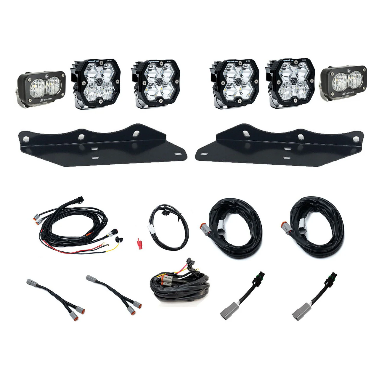 Baja Designs Squadron 2.0 Pro/S2 Sport Fog Pocket Light Kit - Ford 2017-20 F-150 Raptor