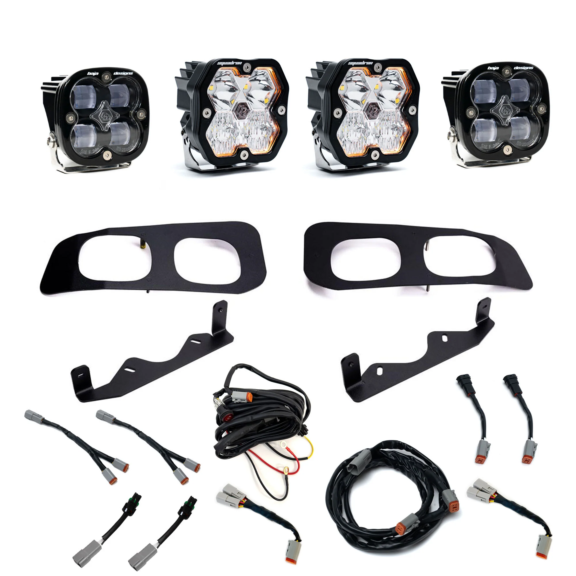 Baja Designs Squadron 2.0 Sport/Squadron SAE Dual Fog Pocket Light Kit - Ford 2023-26 F-250/350 Super Duty - Image 4