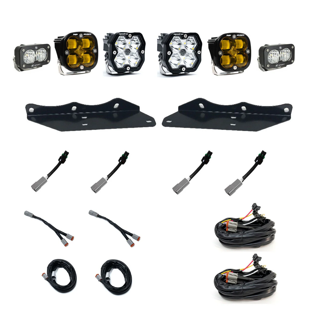 Baja Designs Squadron 2.0 Sport/Squadron SAE/S2 Sport Fog Pocket Light Kit - Ford 2017-20 F-150 Raptor