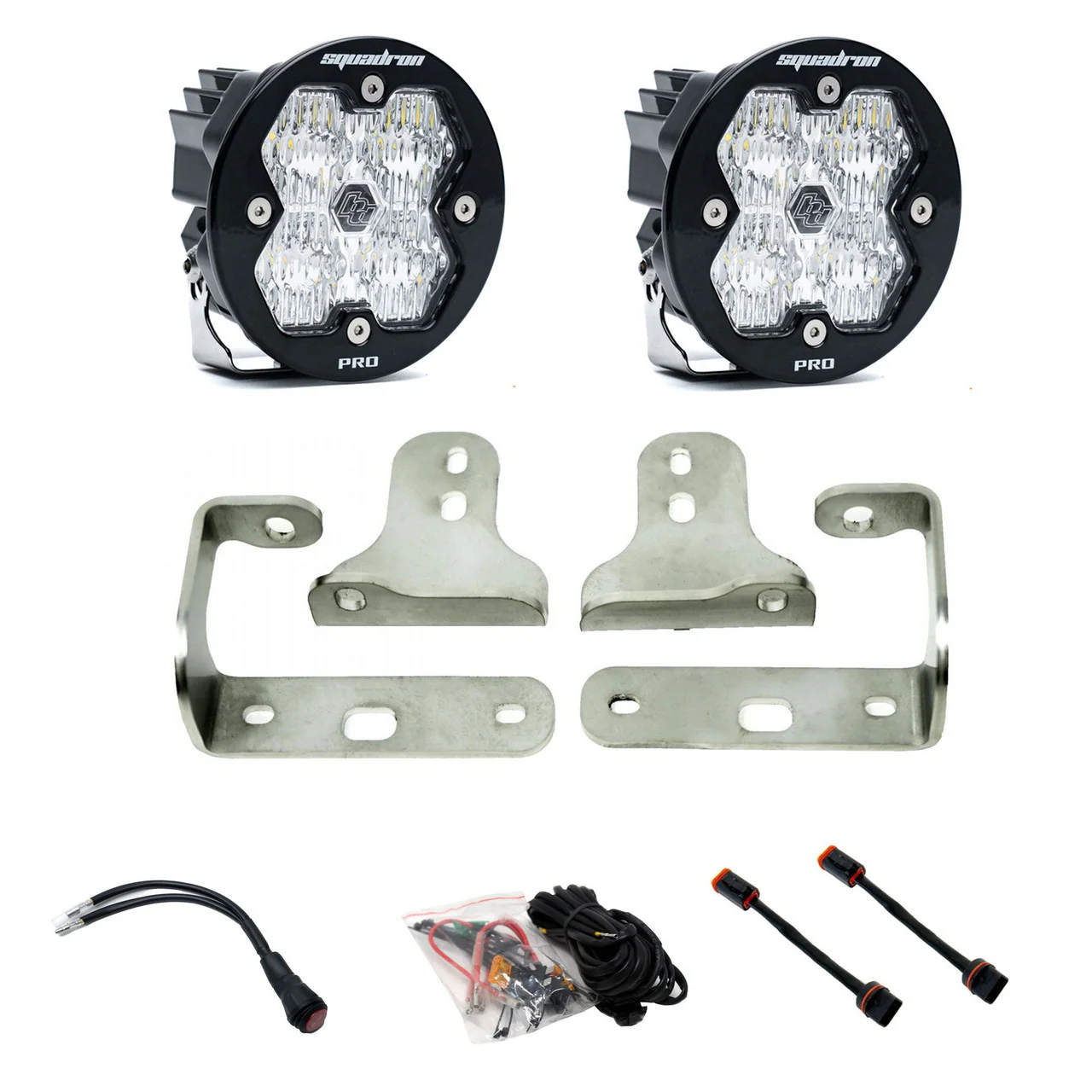 Baja Designs Squadron-R 2.0 Pro Fog Pocket Light Kit - Jeep Wrangler JL/Gladiator JT w/ OE Sport Bumper