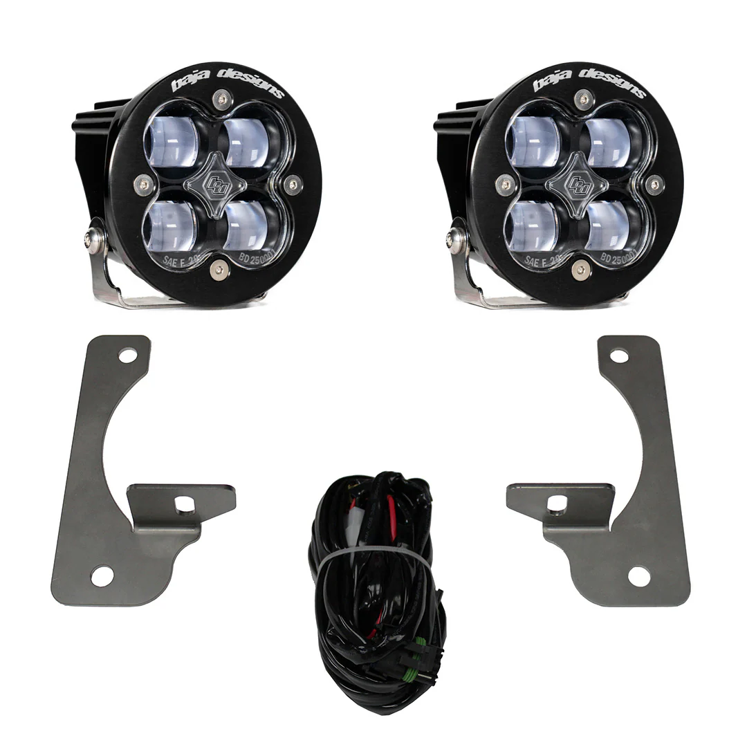 Baja Designs Squadron R SAE Fog Pocket Light Kit - Jeep 2010-18 Wrangler JK
