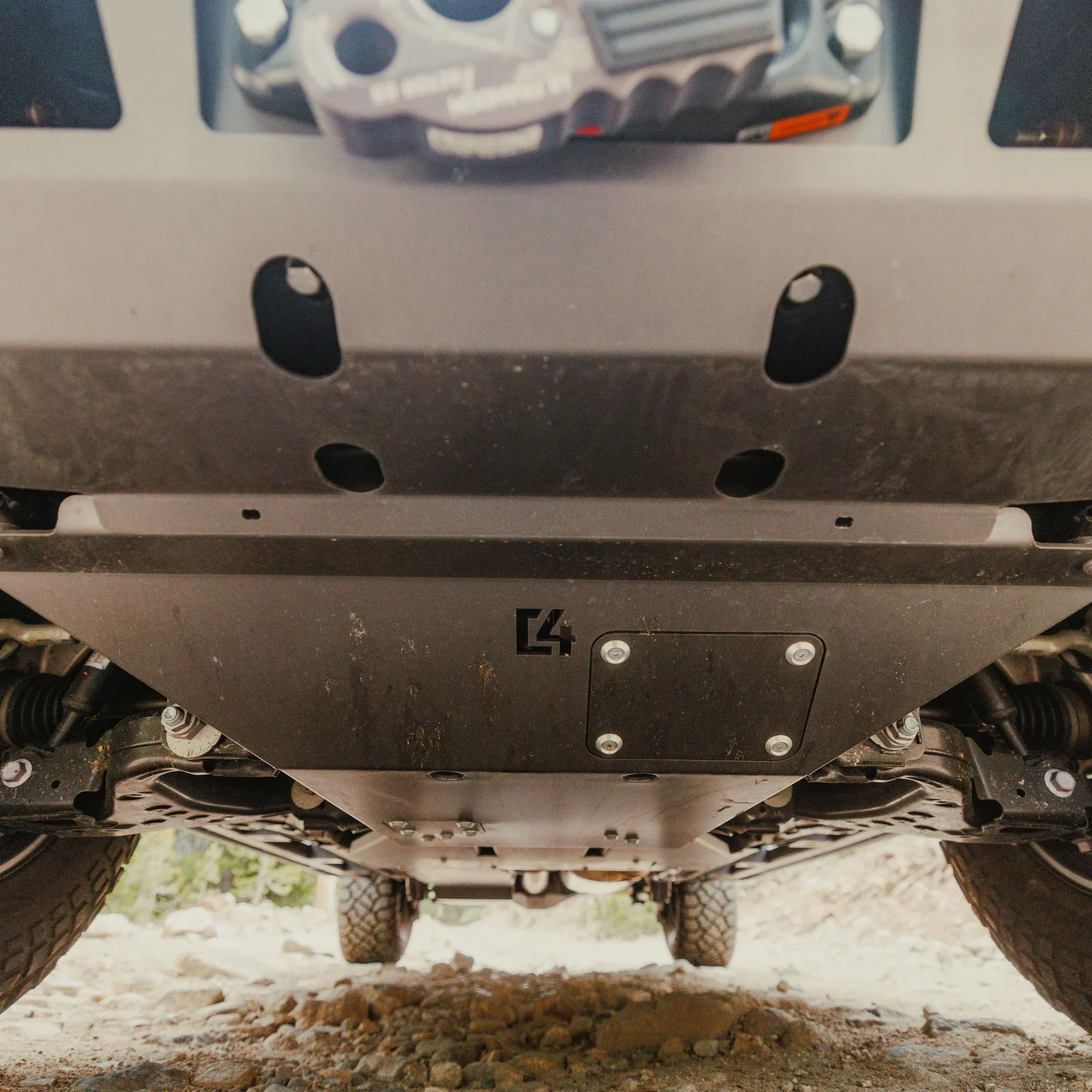 C4 Fabrication 2024-2026 Toyota Land Cruiser Front Skid Plate - Image 4