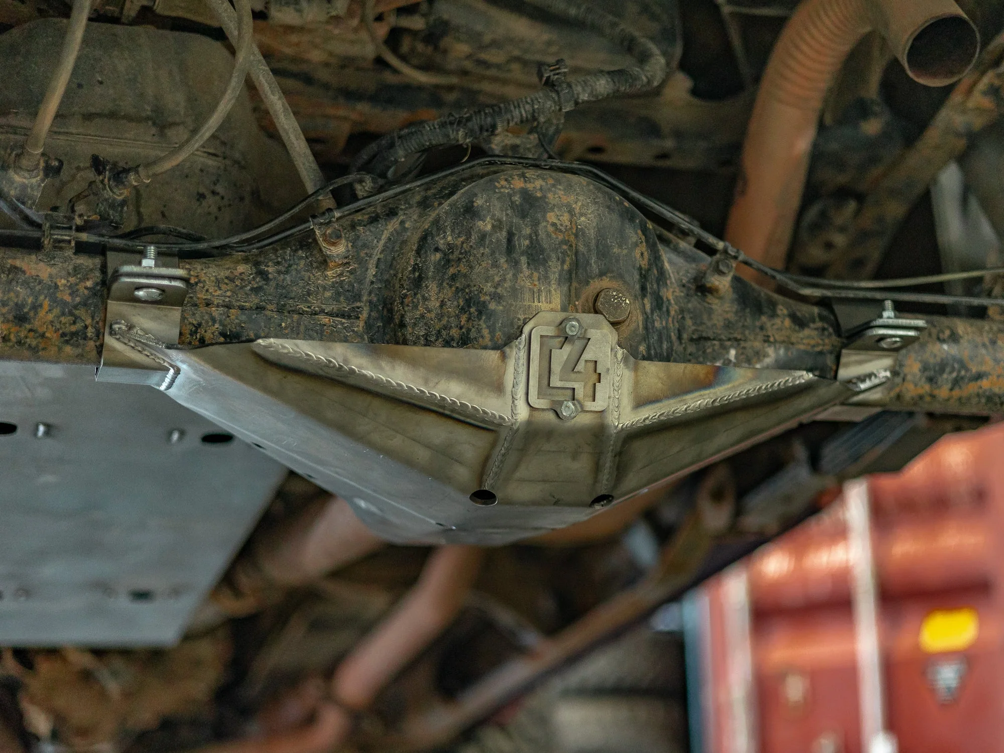 C4 Fabrication Tacoma T2 Rear Differential Skid Plate