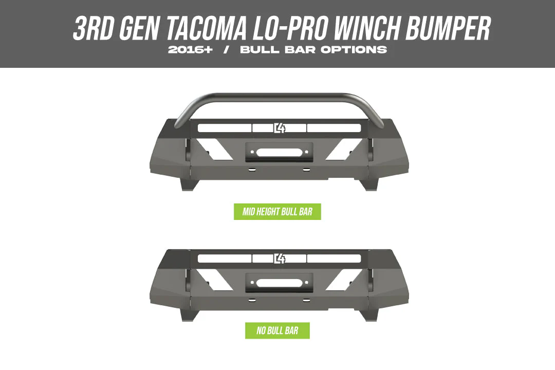 C4 Fabrication Tacoma T3 Lo-Pro Front Bumper - Image 6