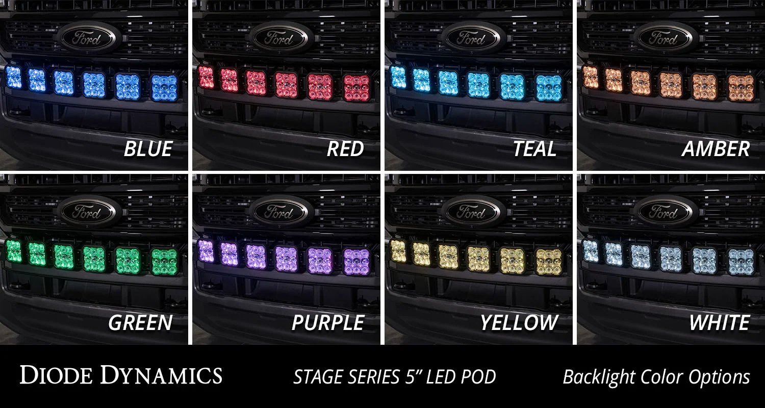 Diode Dynamics SS5 Grille CrossLink Lightbar Kit for 2020-2022 Ford Super Duty - Image 5