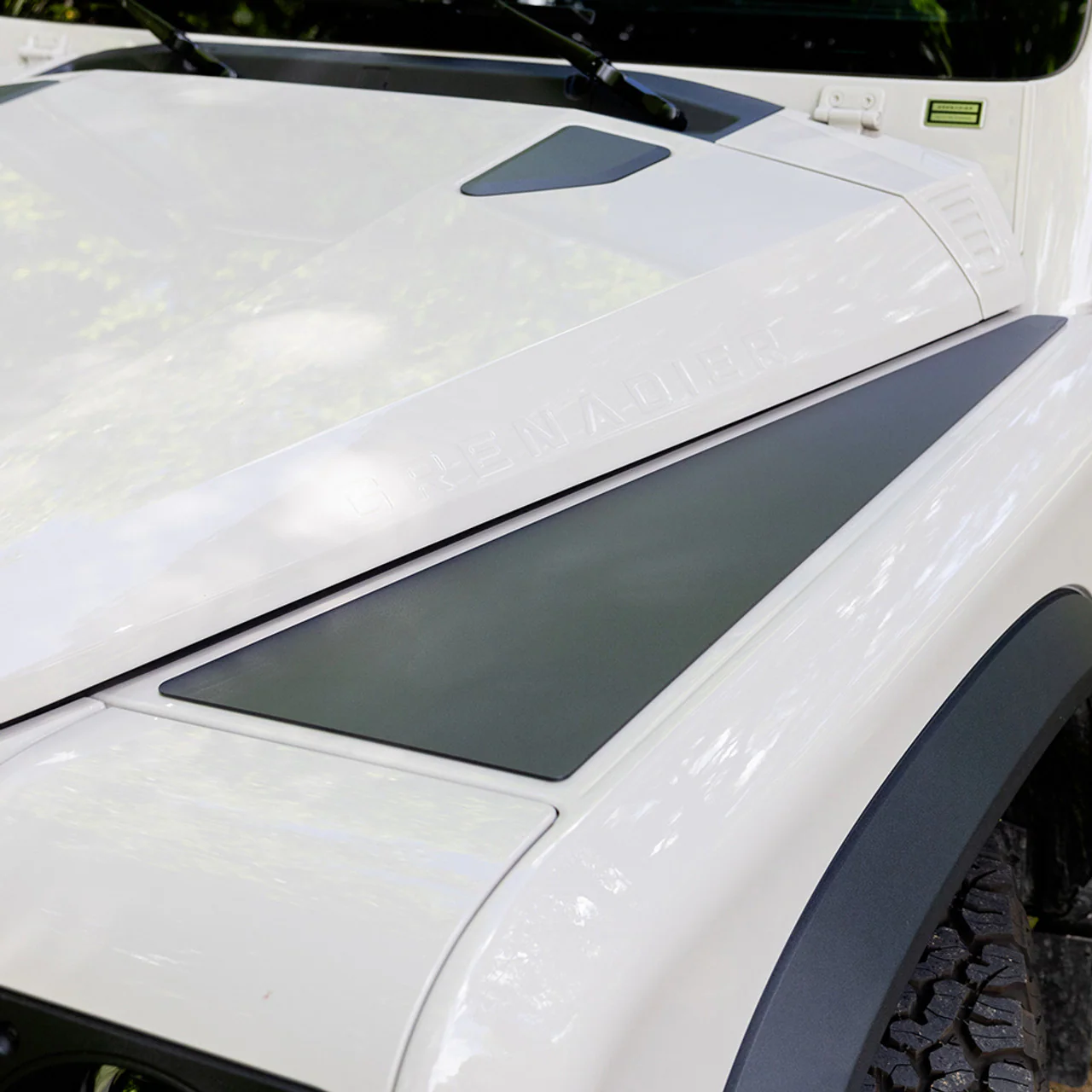 GP Factor 2023-2024 Ineos Grenadier Fender Plate Kit - Black Texture Finish