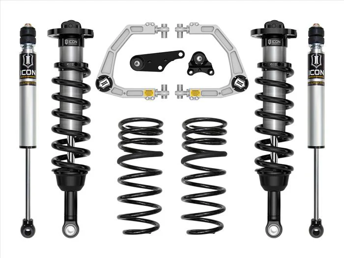 Icon 2024-2026 Toyota Tacoma 1.25"-3" Lift Stage 2 Suspension System, Billet UCA W/ Triple Rate Rear Spring