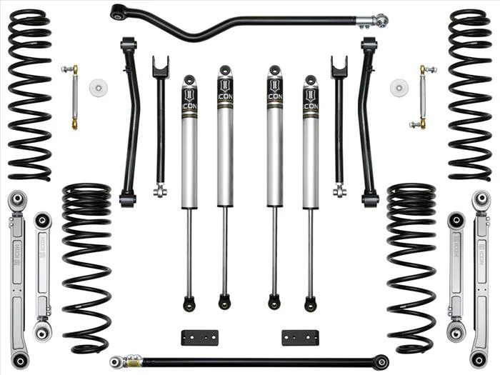 Icon Vehicle Dynamics 2019-Present Jeep Gladiator JT 2.5" Stage 5 Suspension System (Billet)