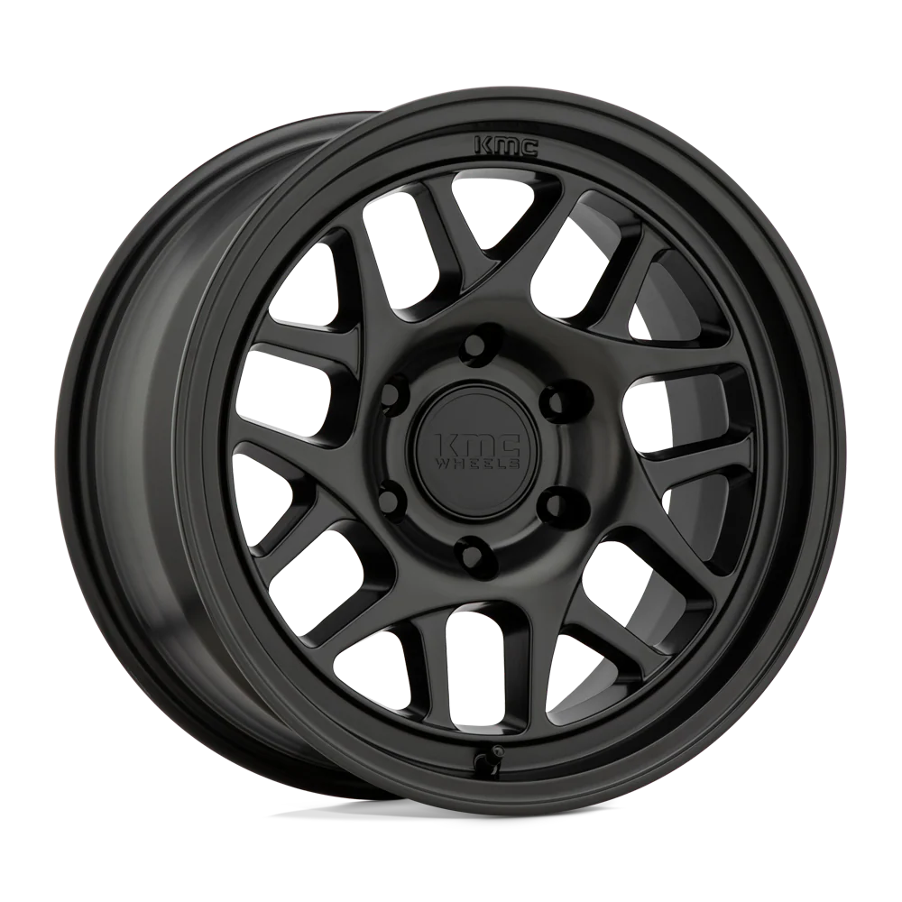 KMC KM717 Bully OL Satin Black 17x8.5 18mm Offset