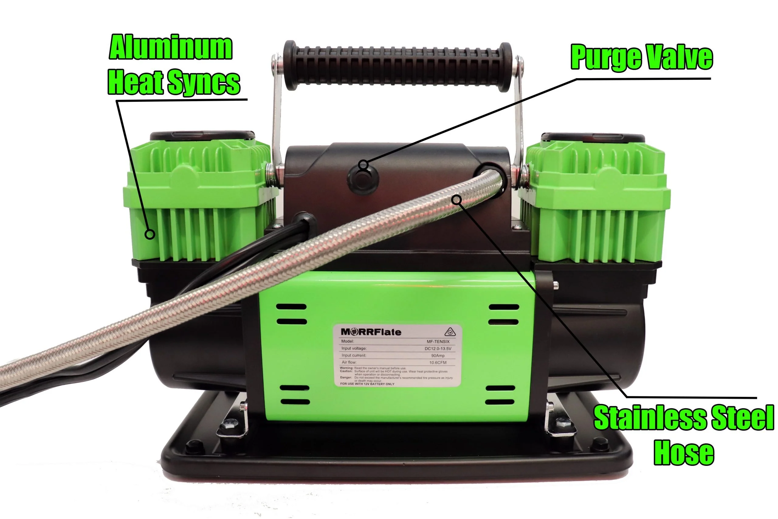MORRFlate Ten Six PSI Pro 12v Portable Compressor - Gen 2 - Image 4