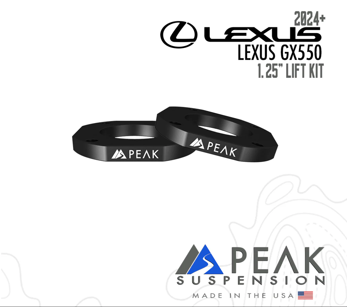 Peak Suspension 1.25" Lift Kit - 2024-2026 Lexus GX550