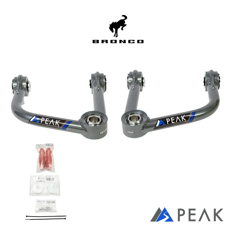Peak Suspension Tubular Upper Control Arms - 2021-2025 Ford Bronco