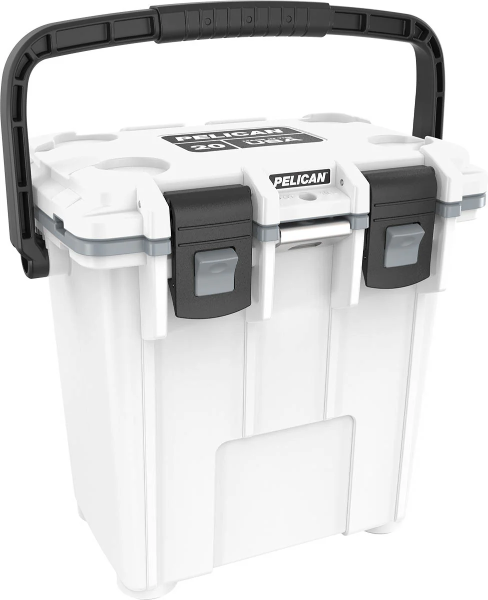 Pelican 20QT Elite Cooler - White/Grey