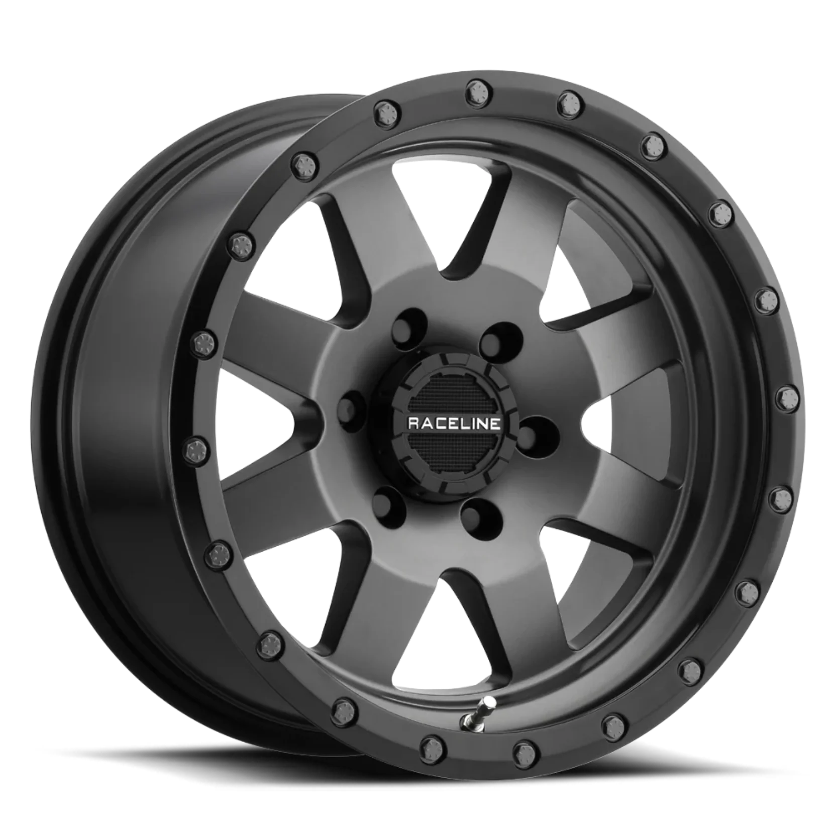 Raceline Wheels 935G Defender Matte Grey / Black Ring