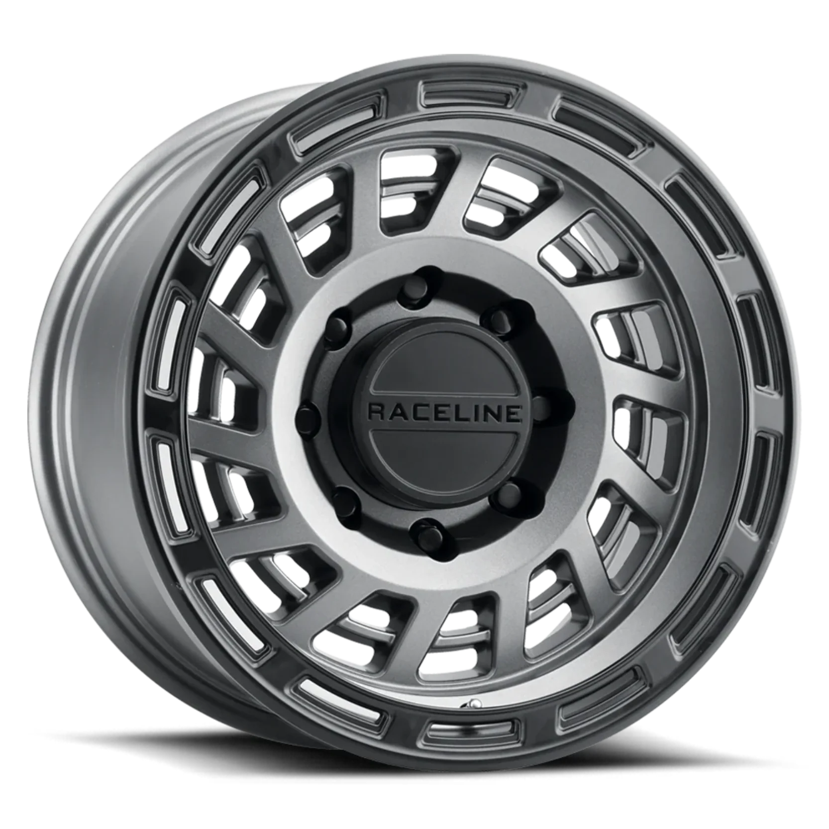 Raceline Wheels 957GB Halo Satin Gunmetal /Black Ring