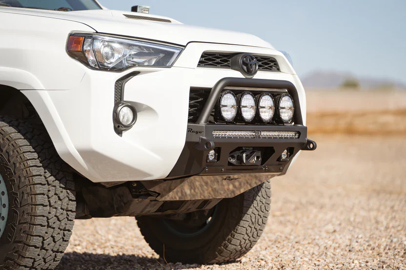 Rago Fabrication 2014-2024 Toyota 4Runner Center Mount Winch Front Bumper with Top Hoop