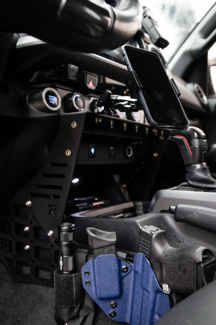 Rago Fabrication 2016-2023 Toyota Tacoma Center Console Molle Panels & Device Mount