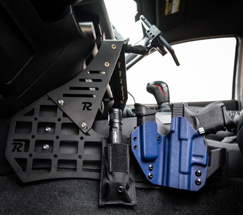 Rago Fabrication 2016-2023 Toyota Tacoma Center Console Molle Panels & Device Mount - Image 3