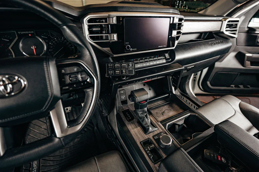Rago Fabrication 2022+ Toyota Tundra 2023+ Sequoia Center Console Molle Panels & Device Bridge - Image 6