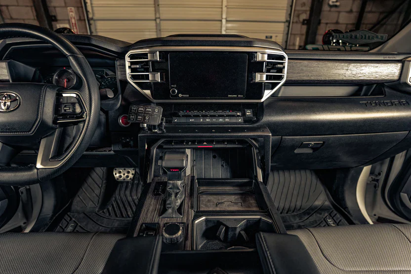Rago Fabrication 2022+ Toyota Tundra 2023+ Sequoia Center Console Molle Panels & Device Bridge - Image 7