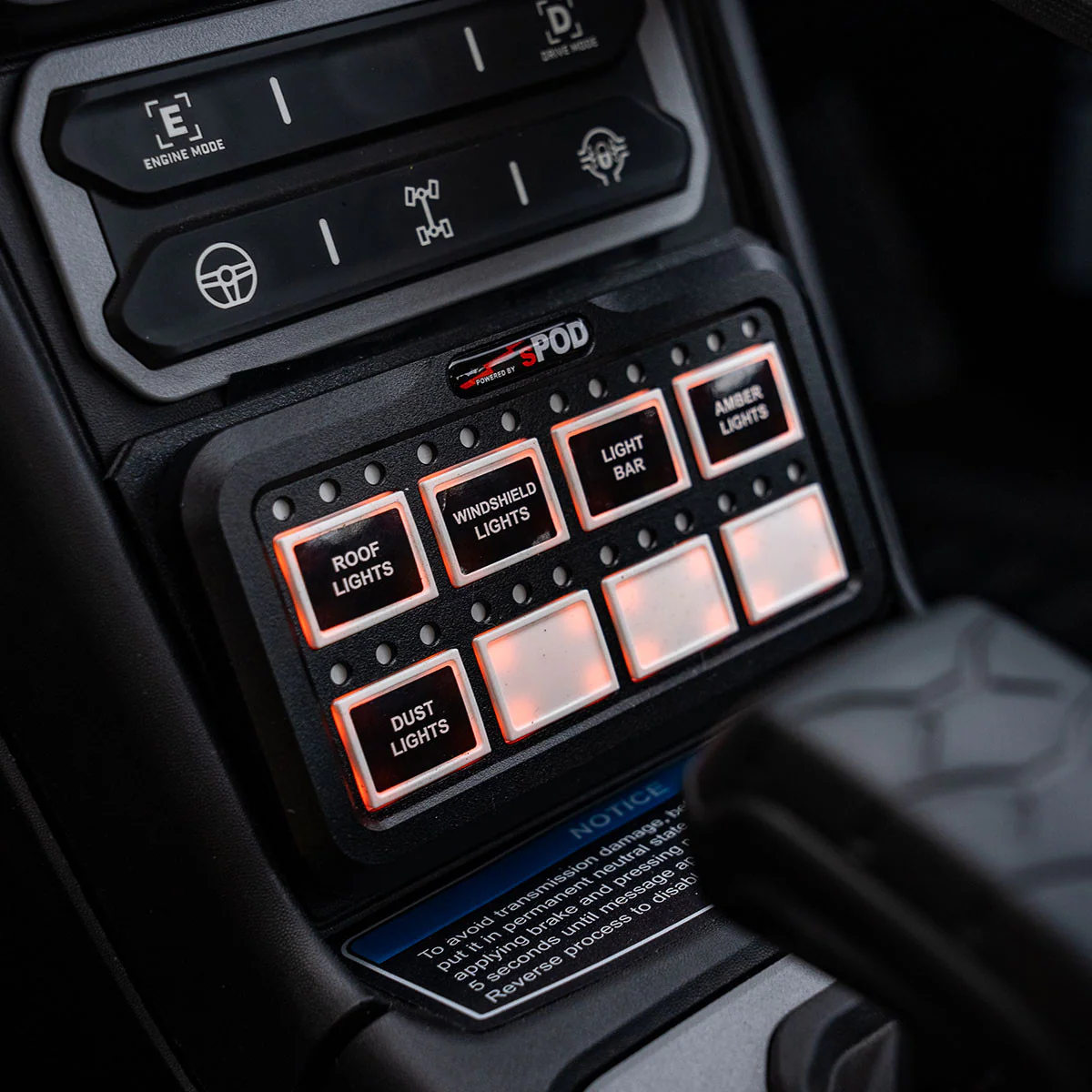 sPOD HD BantamX Center Console Kit - Can-Am Maverick R 2024