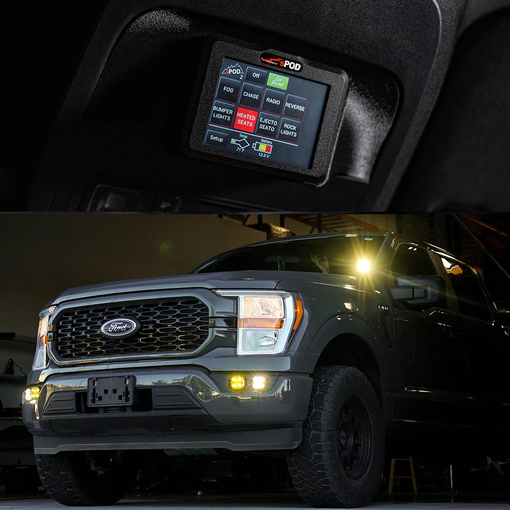 sPOD Touchscreen BantamX Vehicle Kit - Ford F-150/Raptor 2021-2025